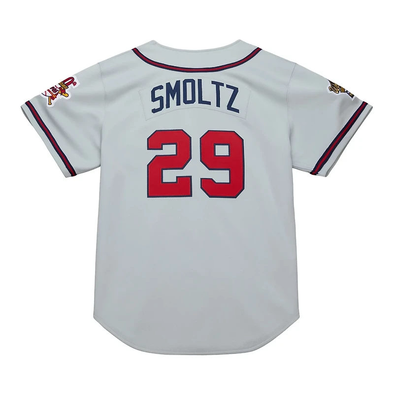 Mitchell  Ness John Smoltz Atlanta Braves 1995 Throwback Authentic Jersey