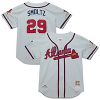 Mitchell  Ness John Smoltz Atlanta Braves 1995 Throwback Authentic Jersey
