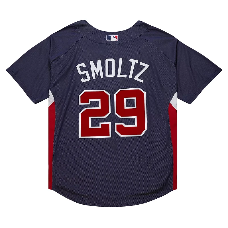 Mitchell Ness John Smoltz Atlanta Braves Cooperstown Collection Mesh Batting Practice Jersey
