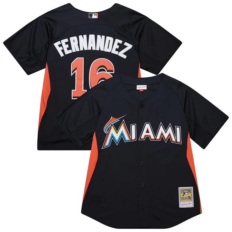 Mitchell Ness Jose Fernandez Miami Marlins Authentic Batting Practice Jersey