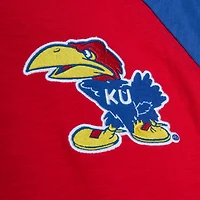 Mitchell  Ness Kansas Jayhawks Legendary Slub Raglan Long Sleeve T-Shirt