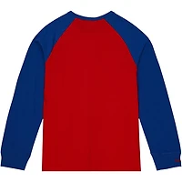 Mitchell  Ness Kansas Jayhawks Legendary Slub Raglan Long Sleeve T-Shirt