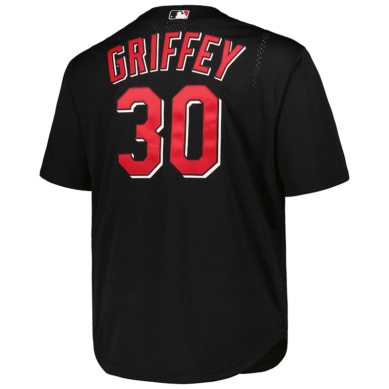 Mitchell Ness Ken Griffey Jr Cincinnati Reds Big Tall Cooperstown Collection Batting Practice Replica Jersey
