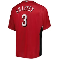 Mitchell Ness Ken Griffey Jr Cincinnati s Cooperstown Collection Mesh Batting Practice Button-Up Jersey
