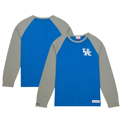 Mitchell  Ness Kentucky Wildcats Legendary Slub Raglan Long Sleeve T-Shirt