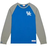 Mitchell  Ness Kentucky Wildcats Legendary Slub Raglan Long Sleeve T-Shirt