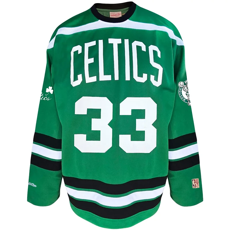Mitchell  Ness Larry Bird Kelly Boston Celtics Big Tall NBA Hockey Jersey