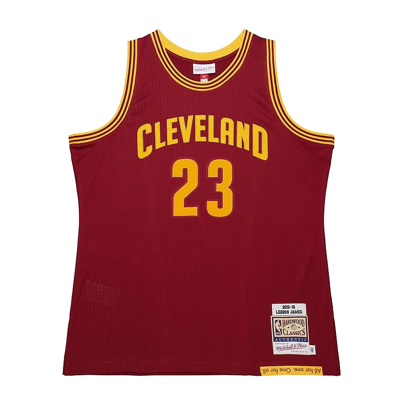 Mitchell Ness LeBron James Cleveland Cavaliers Hardwood Classics 2015 16 Authentic Jersey