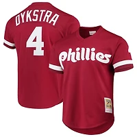 Mitchell  Ness Lenny Dykstra Philadelphia Phillies Cooperstown Collection Mesh Batting Practice Jersey -