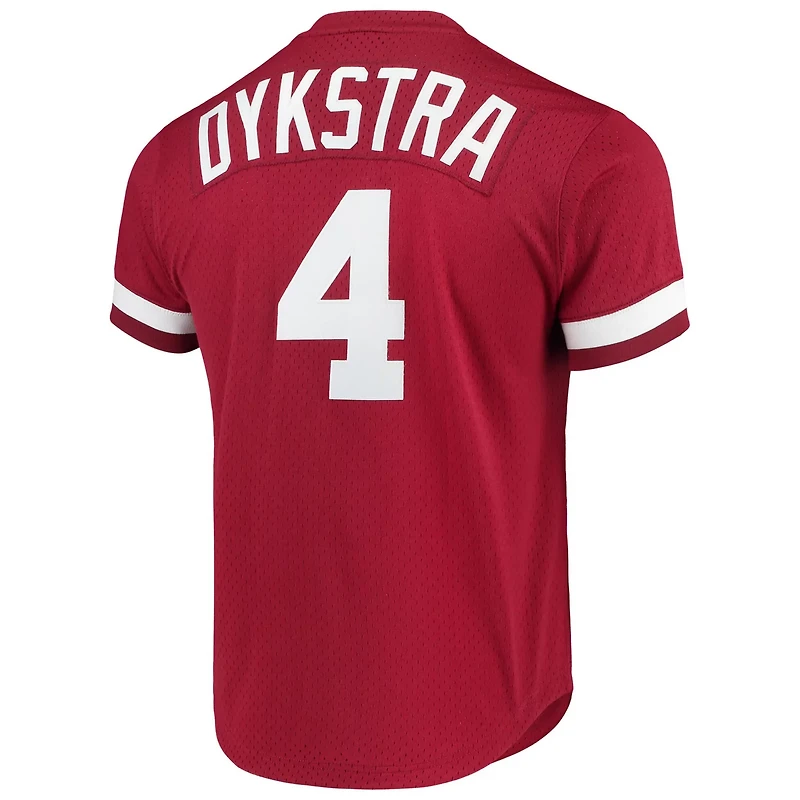 Mitchell  Ness Lenny Dykstra Philadelphia Phillies Cooperstown Collection Mesh Batting Practice Jersey -