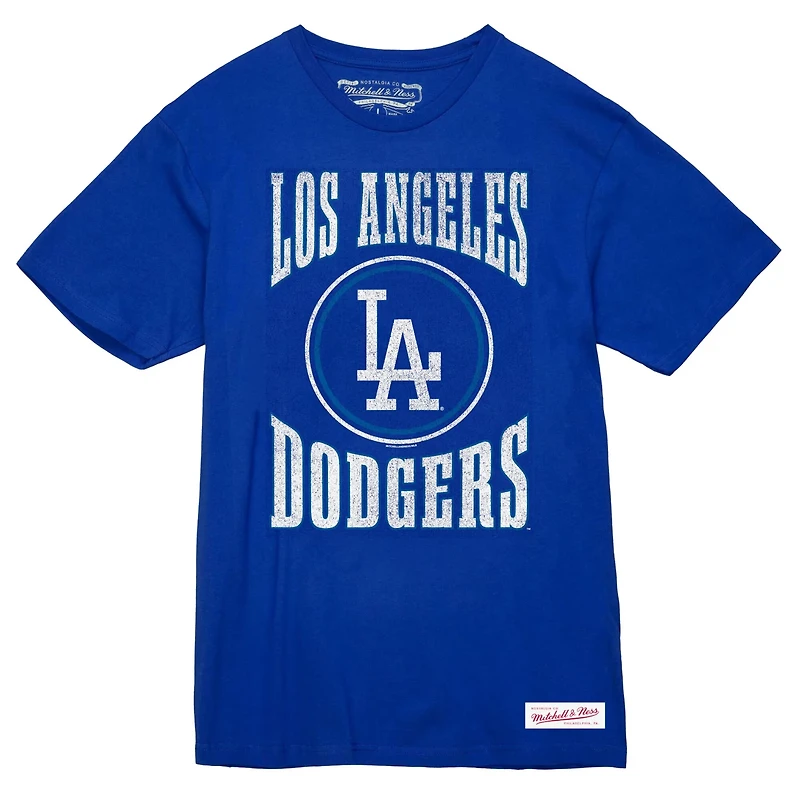 Mitchell  Ness Los Angeles Dodgers Arched Logo Slub T-Shirt