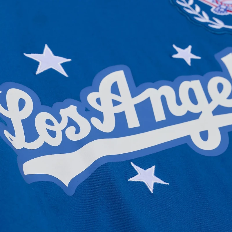 Mitchell  Ness Los Angeles Dodgers Pep Rally Cropped Boxy T-Shirt