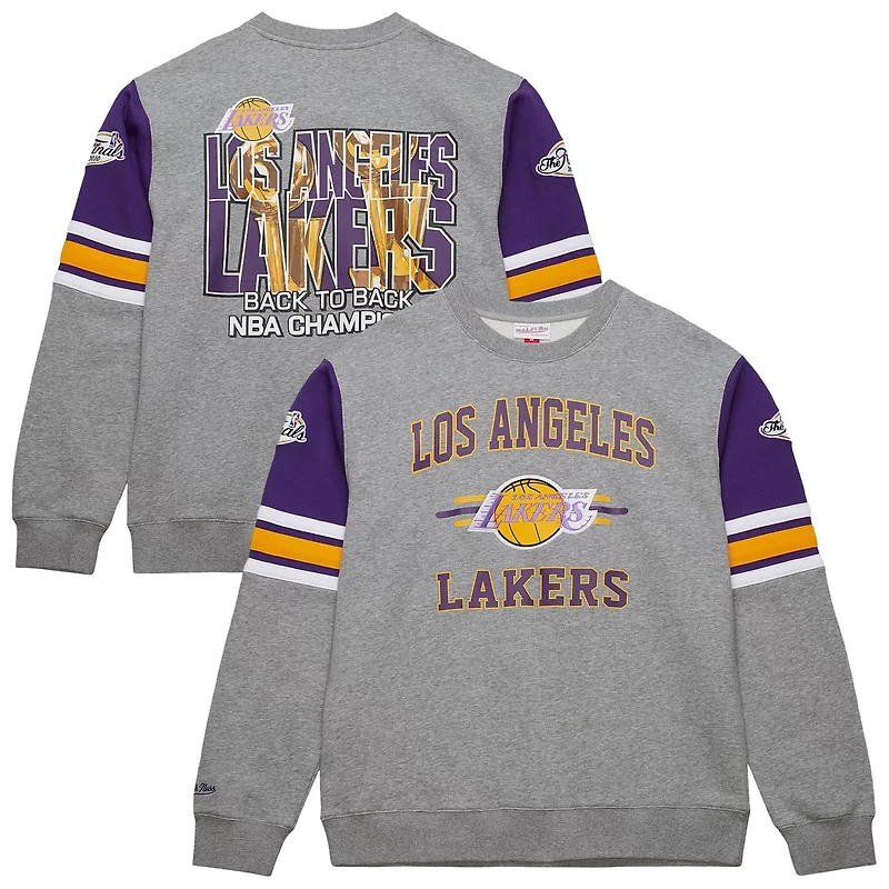 Mitchell  Ness Los Angeles Lakers Hardwood Classics All Over 40 Pullover Sweatshirt