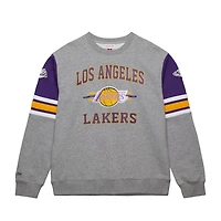 Mitchell  Ness Los Angeles Lakers Hardwood Classics All Over 40 Pullover Sweatshirt