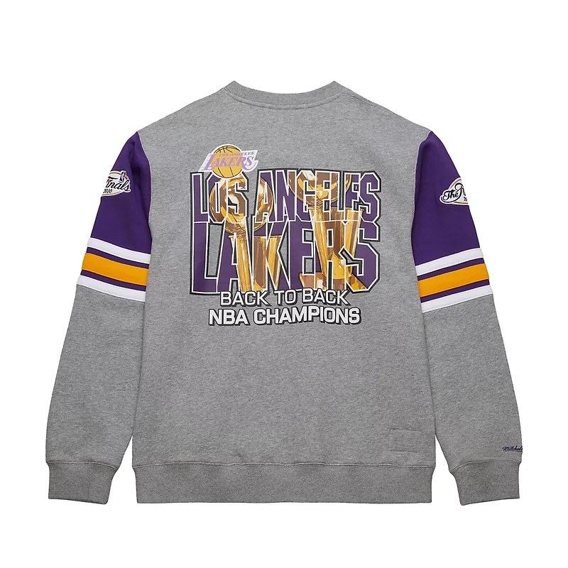 Mitchell  Ness Los Angeles Lakers Hardwood Classics All Over 40 Pullover Sweatshirt
