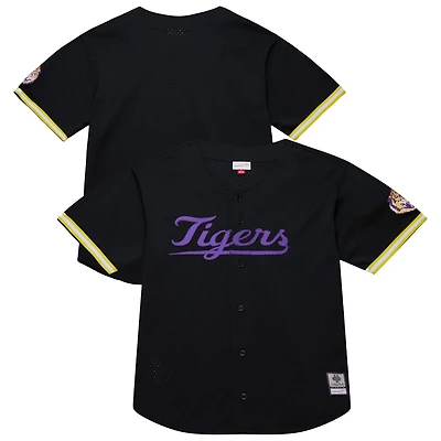 Mitchell  Ness LSU Tigers On The Clock Full-Button Fashion Jersey