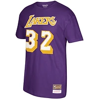 Mitchell  Ness Magic Johnson Los Angeles Lakers Hardwood Classics Name Number T-Shirt