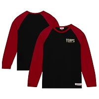 Mitchell  Ness Maryland Terrapins Legendary Slub Raglan Long Sleeve T-Shirt