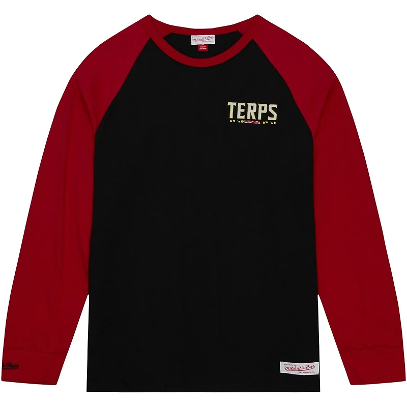 Mitchell  Ness Maryland Terrapins Legendary Slub Raglan Long Sleeve T-Shirt