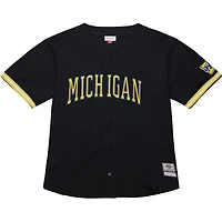 Mitchell  Ness Michigan Wolverines On The Clock Full-Button Fashion Jersey