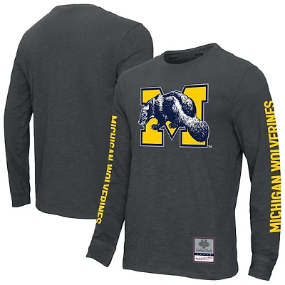 Mitchell  Ness Michigan Wolverines Team Pride Long Sleeve T-Shirt
