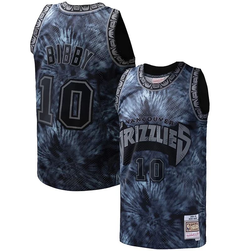 Mitchell  Ness Mike Bibby Vancouver Grizzlies Hardwood Classics 1998 99 Tie-Dye Swingman Jersey