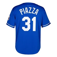 Mitchell  Ness Mike Piazza Los Angeles Dodgers Cooperstown Collection Mesh Batting Practice Button-Up Jersey