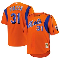 Mitchell Ness Mike Piazza New York Mets Big Tall Cooperstown Collection Mesh Batting Practice Jersey