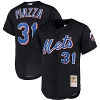 Mitchell  Ness Mike Piazza New York Mets Big  Tall Cooperstown Collection Mesh Button-Up Jersey