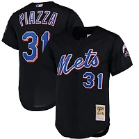 Mitchell Ness Mike Piazza New York Mets Cooperstown Collection Mesh Batting Practice Button-Up Jersey