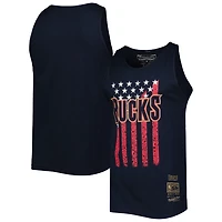 Mitchell  Ness Milwaukee Bucks Hardwood Classics Americana Stars and Stripes Tank Top