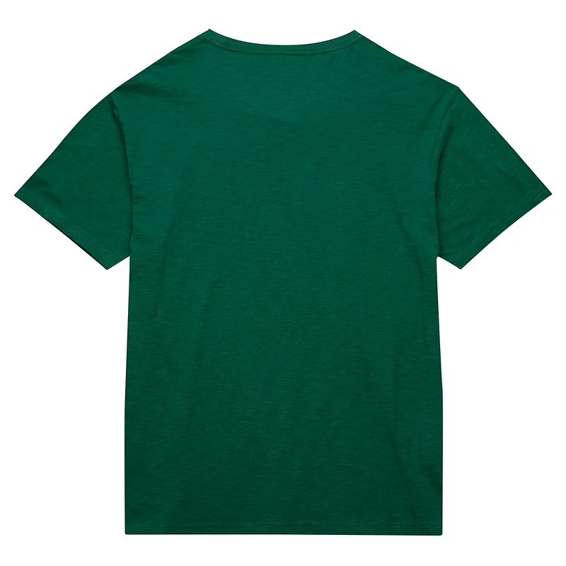 Mitchell  Ness Milwaukee Bucks Hardwood Classics Felt Applique Slub T-Shirt