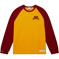 Mitchell  Ness Minnesota en Gophers Legendary Slub Raglan Long Sleeve T-Shirt