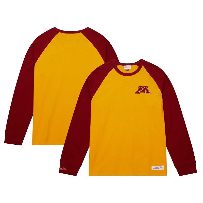 Mitchell  Ness Minnesota en Gophers Legendary Slub Raglan Long Sleeve T-Shirt