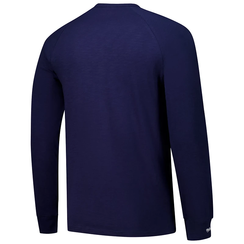 Mitchell  Ness Minnesota Twins Arched Logo Slub Long Sleeve T-Shirt