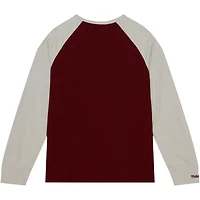 Mitchell  Ness Mississippi State Bulldogs Legendary Slub Raglan Long Sleeve T-Shirt