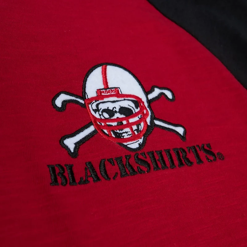 Mitchell Ness Nebraska Huskers Legendary Slub Raglan Long Sleeve T-Shirt