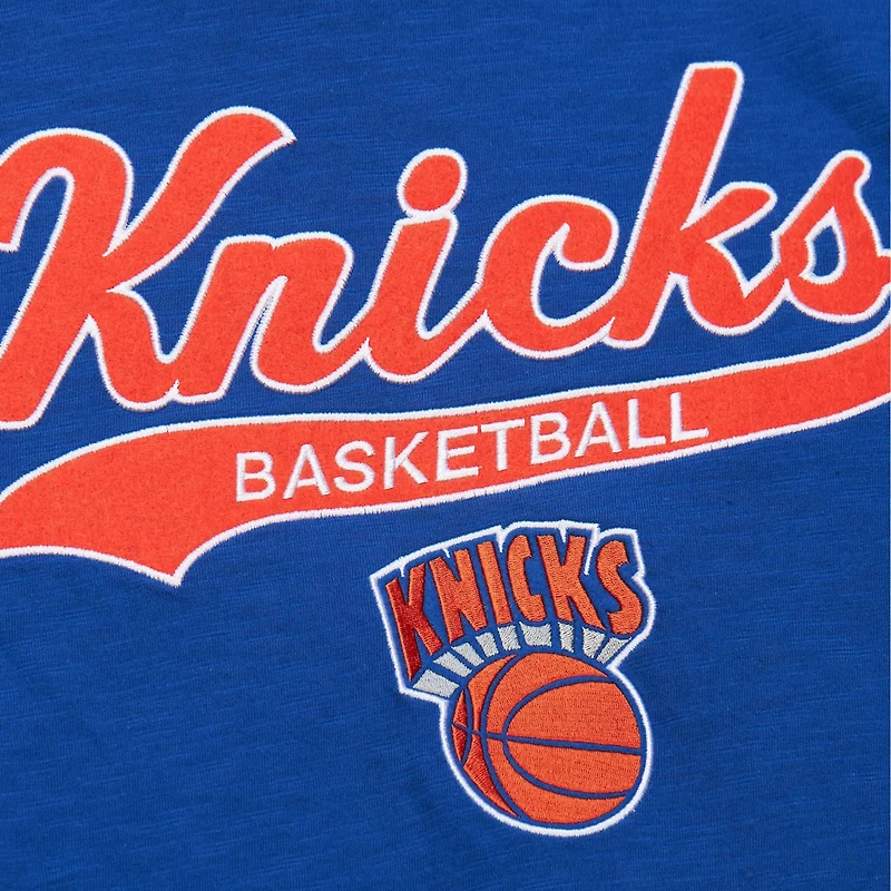 Mitchell  Ness New York Knicks Hardwood Classics Felt Applique Slub T-Shirt