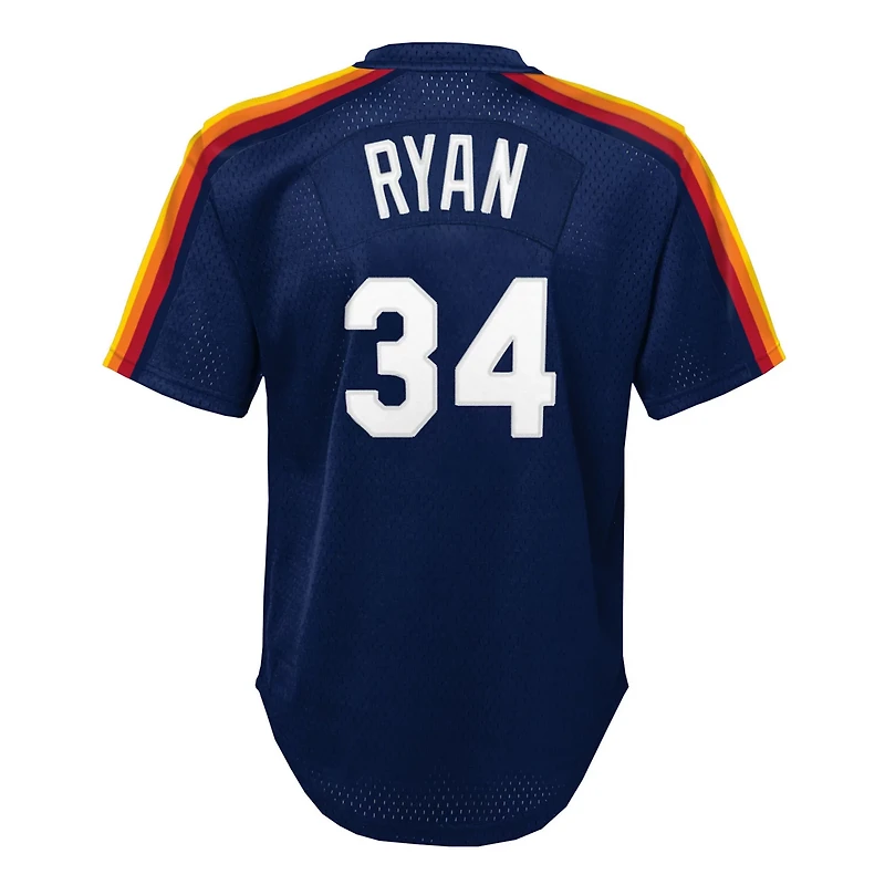 Mitchell  Ness Nolan Ryan Houston Astros Throwback Mesh Batting Practice Jersey