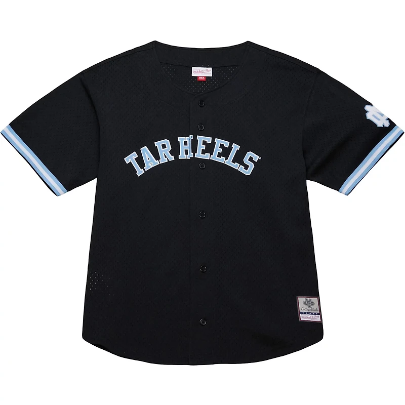 Mitchell  Ness North Carolina Tar Heels On The Clock Full-Button Fashion Jersey