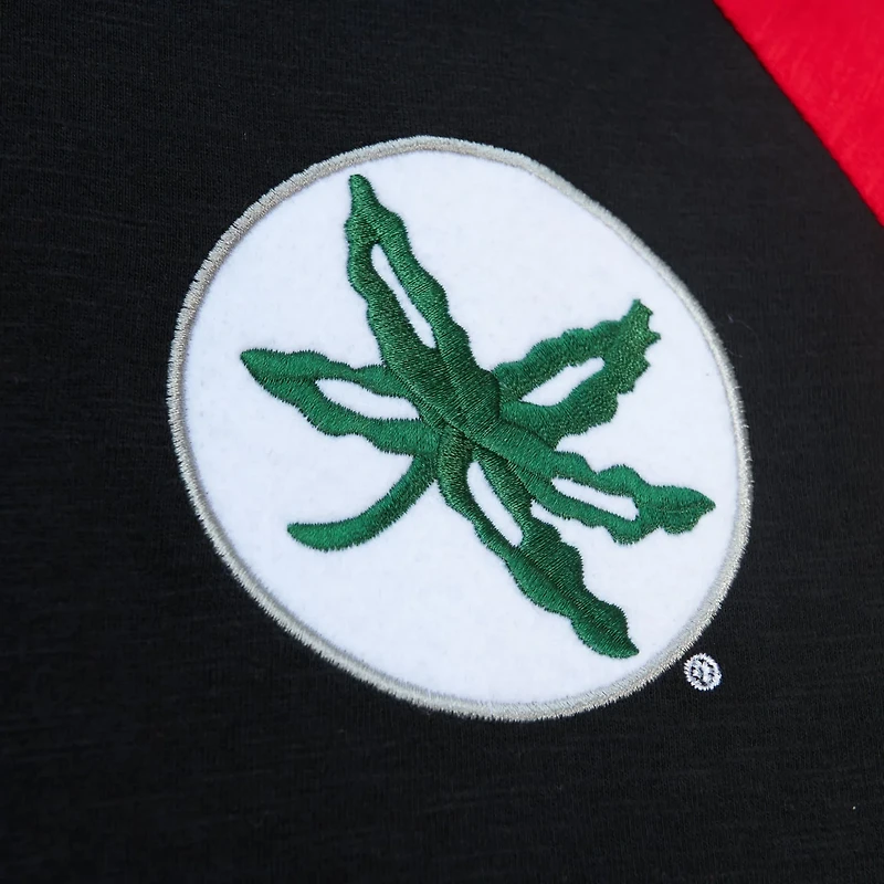 Mitchell  Ness Ohio State Buckeyes Legendary Slub Raglan Long Sleeve T-Shirt