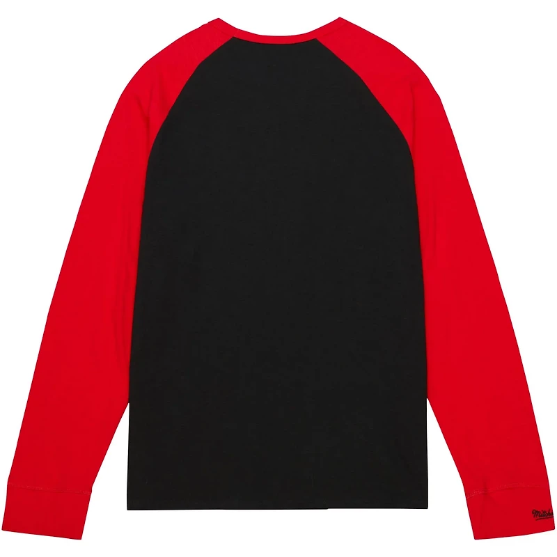 Mitchell  Ness Ohio State Buckeyes Legendary Slub Raglan Long Sleeve T-Shirt