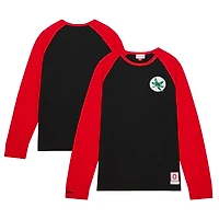 Mitchell  Ness Ohio State Buckeyes Legendary Slub Raglan Long Sleeve T-Shirt