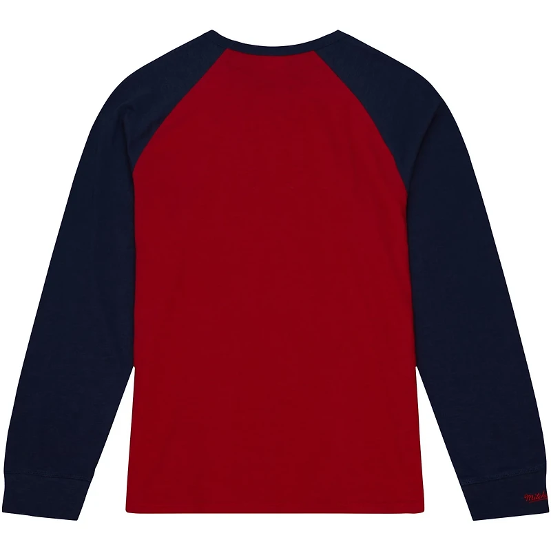 Mitchell  Ness Ole Miss Rebels Legendary Slub Raglan Long Sleeve T-Shirt