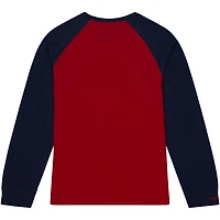 Mitchell  Ness Ole Miss Rebels Legendary Slub Raglan Long Sleeve T-Shirt