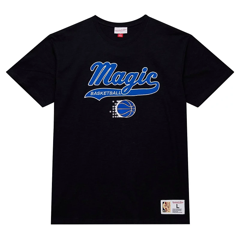 Mitchell  Ness Orlando Magic Hardwood Classics Felt Applique Slub T-Shirt