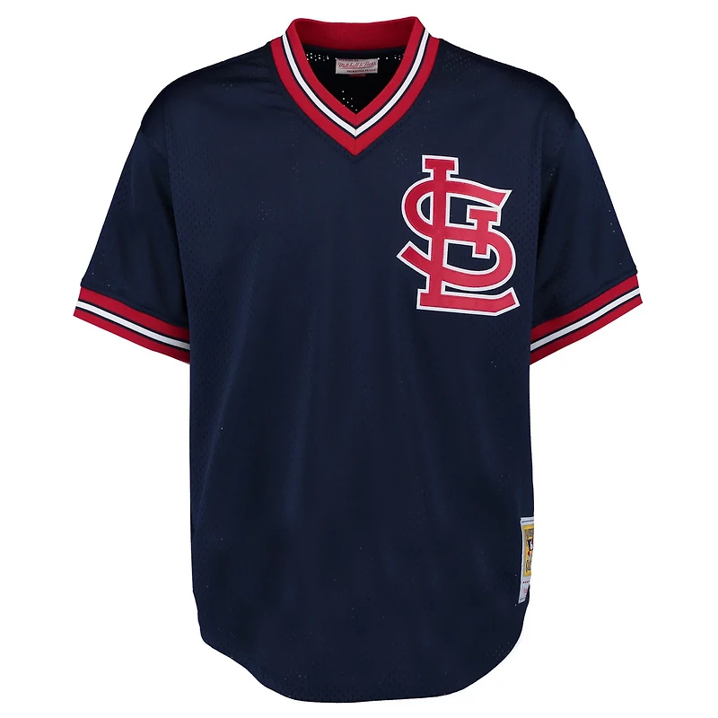 Mitchell  Ness Ozzie Smith St Louis Cardinals 1994 Authentic Cooperstown Collection Mesh Batting Practice Jersey