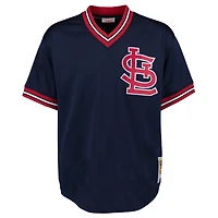Mitchell  Ness Ozzie Smith St Louis Cardinals 1994 Authentic Cooperstown Collection Mesh Batting Practice Jersey