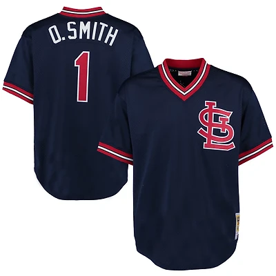 Mitchell Ness Ozzie Smith St Louis Cardinals 1994 Authentic Cooperstown Collection Mesh Batting Practice Jersey