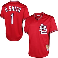 Mitchell  Ness Ozzie Smith St Louis Cardinals Cooperstown Mesh Batting Practice Jersey